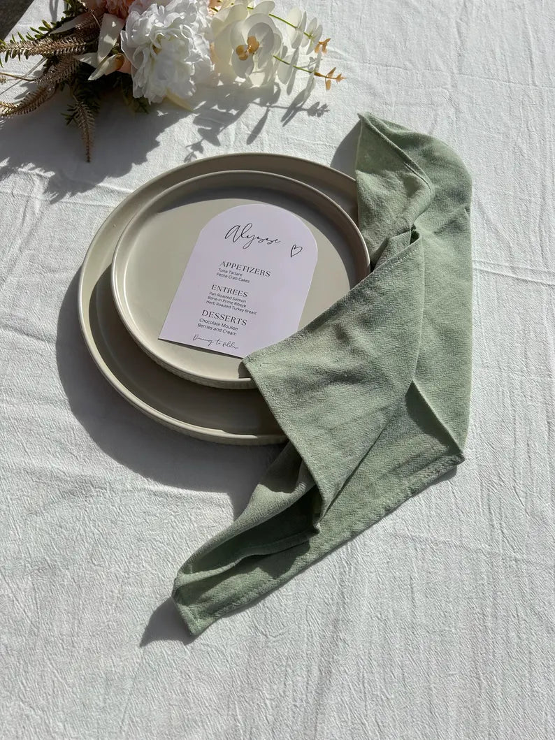 Set of 6 "Conscious Weave" Natural Linen Napkins | Native Bottega - Elevate Your Table with Sustainable Elegance