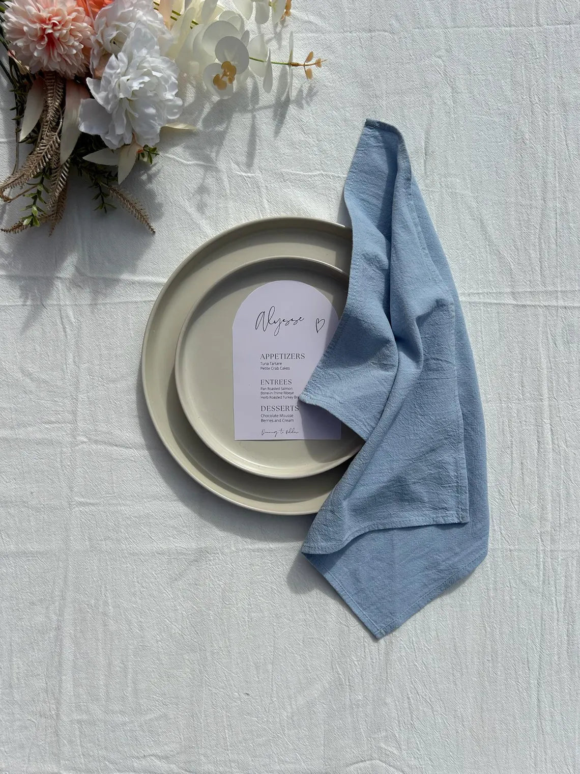 Set of 6 "Conscious Weave" Natural Linen Napkins | Native Bottega - Elevate Your Table with Sustainable Elegance