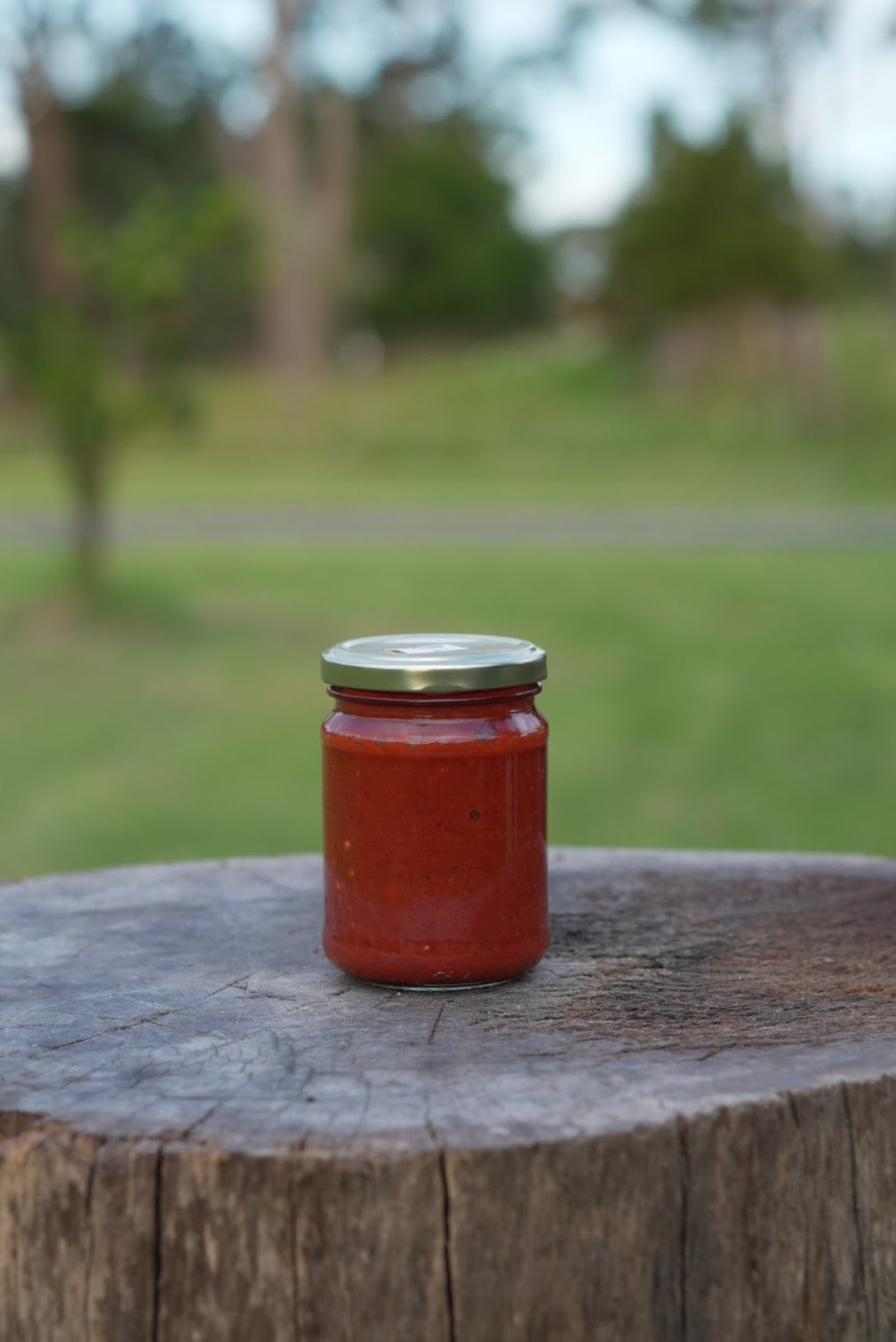 Contadino Olive Farm Hot Tomato Chili Sauce Heat and Eat (250ml Jar) - Spicy Tomato Ready to Use