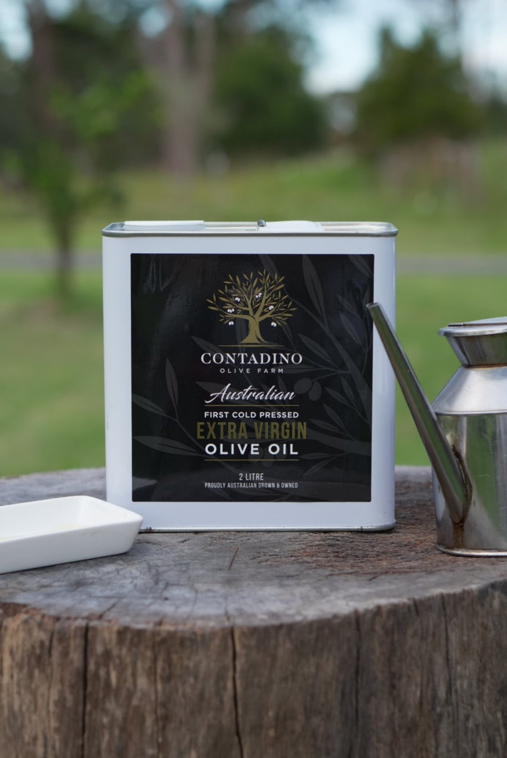 Contadino Olive Farm Olive Oil (2 Liter Metal Tin) Premium Quality, Protected Freshness